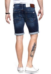 Mustang - SPODENKI MĘSKIE MUSTANG Chicago Short DENIM BLUE 1007113 5000 923. Materiał: denim #9