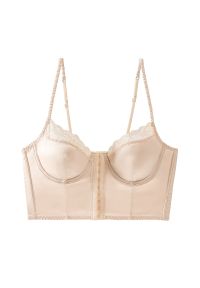 Intica - Biustonosz gorsetowy push-up z koronkowym wykończeniem Marjolaine. Materiał: koronka. Rodzaj stanika: push-up