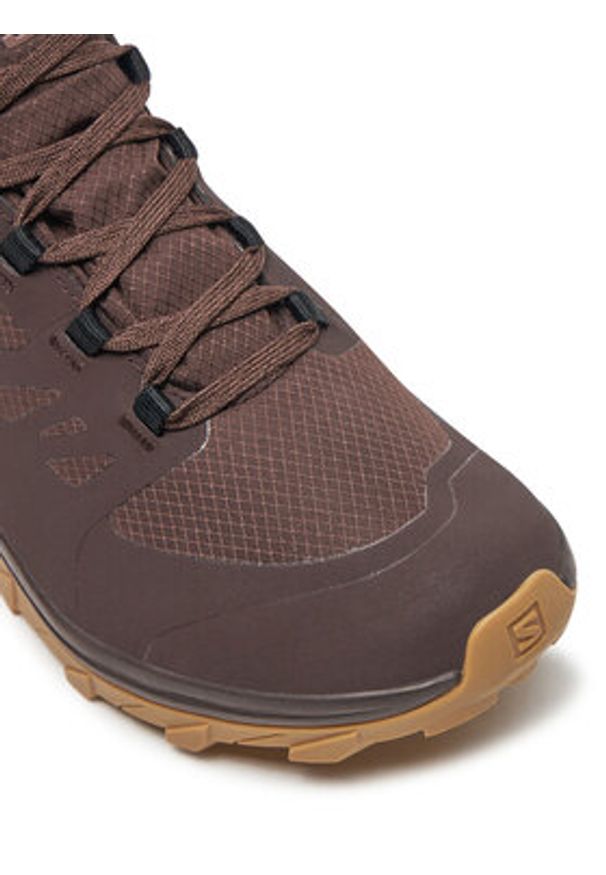 Salomon Trekkingi Outsnap Climasalomon™ Waterproof L47685100 Brązowy. Kolor: brązowy. Materiał: materiał