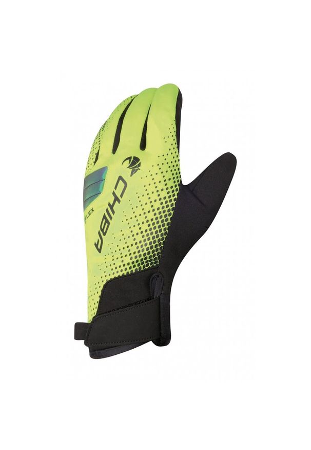 CHIBA - Rękawiczki sportowe unisex Chiba Bioxcell Wamr Winter z wodoodporną membraną. Kolor: żółty, czarny, wielokolorowy. Sezon: zima. Sport: kolarstwo