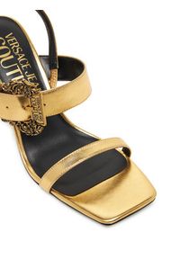 Versace Jeans Couture Sandały 79VA3S71 Złoty. Kolor: złoty. Materiał: skóra #4