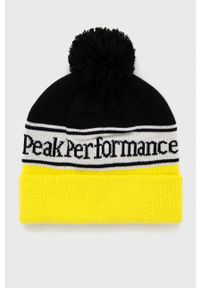 Peak Performance Czapka kolor żółty. Kolor: żółty