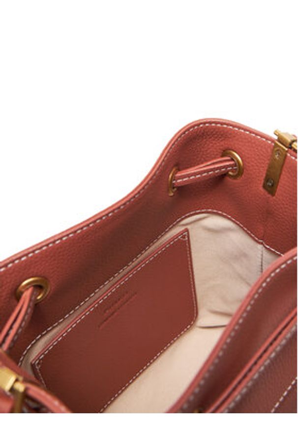 Pinko - PINKO Torebka SECCHIELLO MINI 104303 A29Q L84Q Brązowy. Kolor: brązowy. Materiał: skórzane