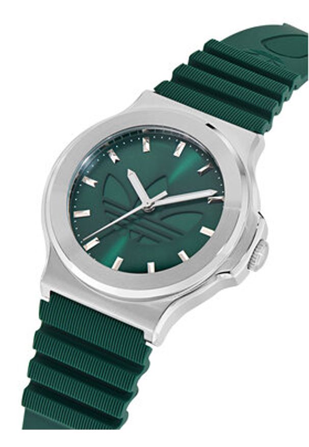 Adidas - adidas Zegarek AO Fashion Expression Three AOFH25501 Zielony. Kolor: zielony