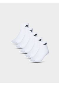 4f - 4F Skarpetki krótkie (5-pack) chłopięce - białe 38-40. Kolor: biały #1