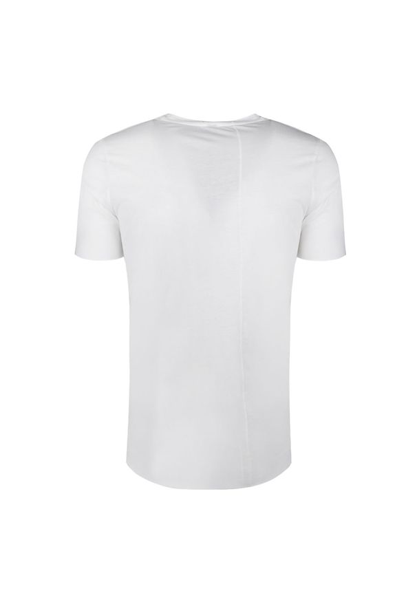 Barbarossa Moratti T-shirt | BM-SS1706-1 | Mężczyzna | Biały. Kolor: biały. Materiał: bawełna. Długość: długie. Wzór: aplikacja