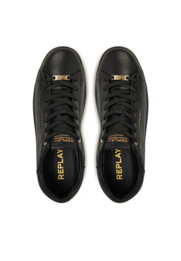 Replay - REPLAY Sneakersy GMZ4O .000.C0020L Czarny. Kolor: czarny. Materiał: skóra