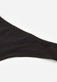 Born2be - Czarne Majtki Typu Stringi z Bawełną Asoia. Kolor: czarny. Materiał: bawełna #2