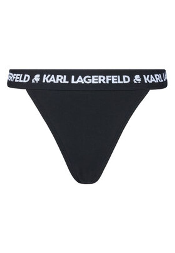 Karl Lagerfeld - KARL LAGERFELD Figi brazylijskie A1W47011 Czarny. Kolor: czarny. Materiał: lyocell