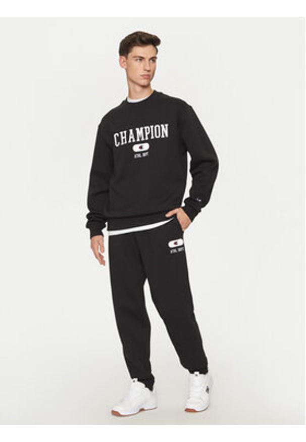 Champion Spodnie dresowe 220434 Czarny Loose Fit. Kolor: czarny. Materiał: bawełna