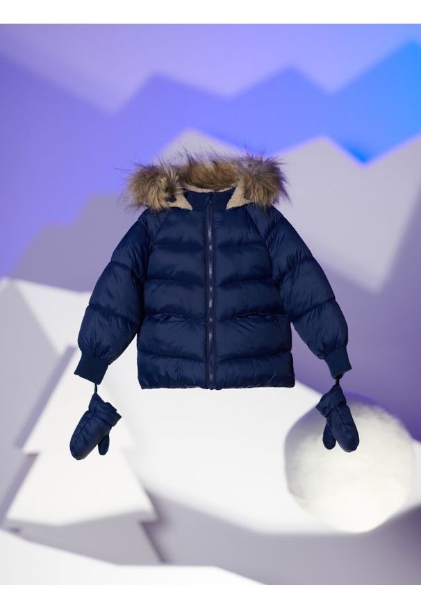 Sinsay - Kurtka z ociepleniem - granatowy. Kolor: niebieski