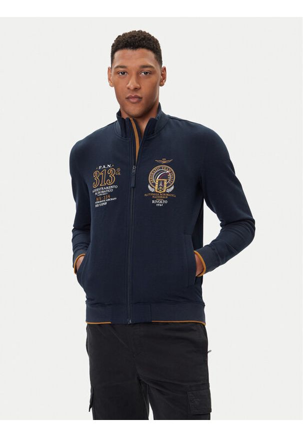 Aeronautica Militare Bluza 252FE2062UF00662 Granatowy Regular Fit. Kolor: niebieski. Materiał: bawełna