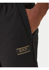 EA7 Emporio Armani Spodnie dresowe 7M001341 AF21099 Czarny Regular Fit. Kolor: czarny. Materiał: dresówka #2