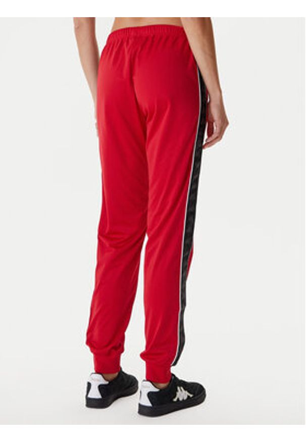 Kappa Spodnie dresowe 303R5K0 Czarny Slim Fit. Kolor: czarny. Materiał: syntetyk