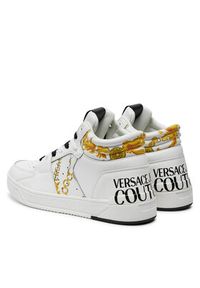 Versace Jeans Couture Sneakersy 77YA3SJ7 Biały. Kolor: biały. Materiał: skóra