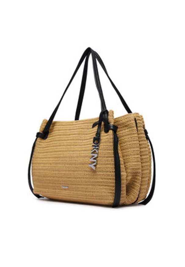 DKNY Torebka Aisling Sm Tote R61ADN78 Beżowy. Kolor: beżowy