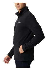 columbia - Polarowy sweter męski Columbia Basin Trail III Full Zip. Typ kołnierza: polo. Kolor: czarny. Materiał: polar. Długość rękawa: długi rękaw. Długość: długie. Sezon: zima, jesień. Sport: turystyka piesza
