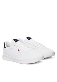 TOMMY HILFIGER - Tommy Hilfiger Sneakersy Lightweight Runner FM0FM05909 Biały. Kolor: biały. Materiał: mesh #3