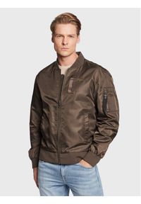 Guess Kurtka bomber Exo M2GL35 W8550 Brązowy Regular Fit. Kolor: brązowy. Materiał: syntetyk