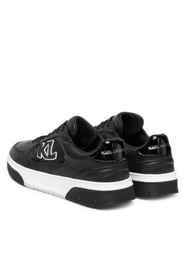 Karl Lagerfeld - KARL LAGERFELD Sneakersy KL53025 Czarny. Kolor: czarny. Materiał: skóra