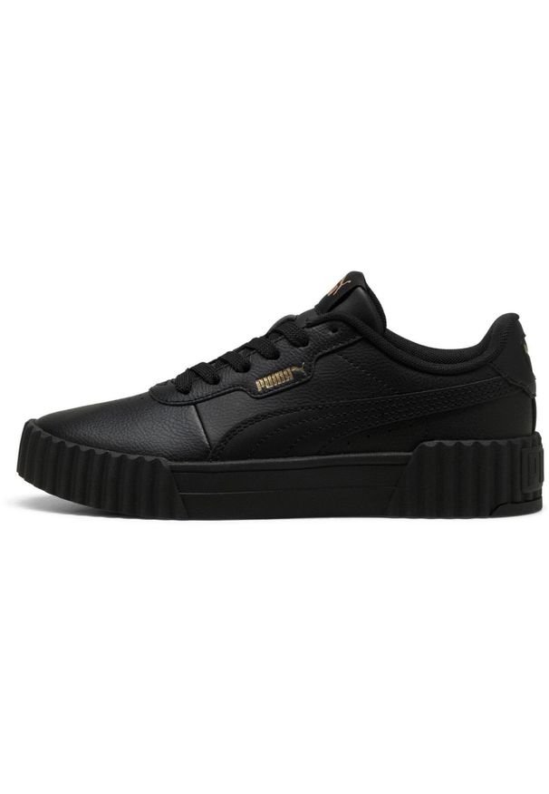 Adidasy Puma Carina 3.0 Jr, Dzieci. Kolor: czarny. Materiał: skóra ekologiczna, materiał. Sport: turystyka piesza