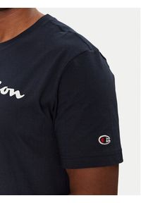 Champion T-Shirt 220256 Granatowy Standard Fit. Kolor: niebieski. Materiał: bawełna
