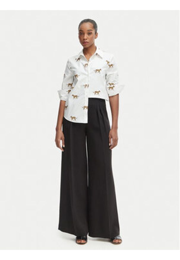 LOLA CASADEMUNT Koszula LS2615059 Biały Regular Fit. Kolor: biały. Materiał: bawełna