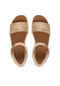 skechers - Skechers Sandały Bobs Sun Vibe 114423/NAT Beżowy. Kolor: beżowy. Materiał: skóra #3