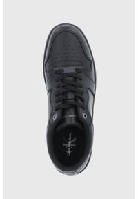 Calvin Klein Jeans buty kolor czarny. Nosek buta: okrągły. Zapięcie: sznurówki. Kolor: czarny. Materiał: guma