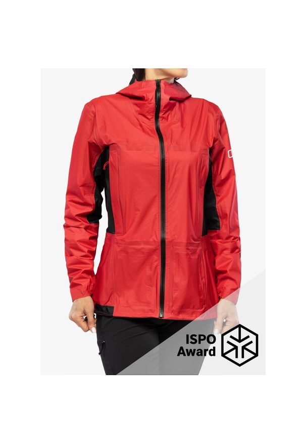 Kurtka przeciwdeszczowa damska Berghaus MTN Guide Hyper Alpha Jacket. Kolor: czerwony