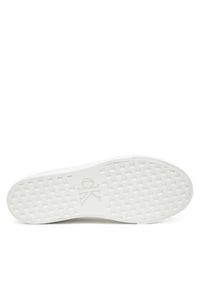 Calvin Klein Jeans Sneakersy Vulc Flatf Lth Logo Tag YW0YW01873 Biały. Kolor: biały. Materiał: skóra #4