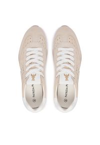 Patrizia Pepe Sneakersy PPJ365.02 Beżowy. Kolor: beżowy. Materiał: skóra, zamsz #7