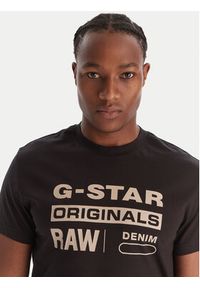 G-Star RAW - G-Star Raw T-Shirt Originals D25969-C506 1214 Czarny Regular Fit. Kolor: czarny. Materiał: bawełna #3