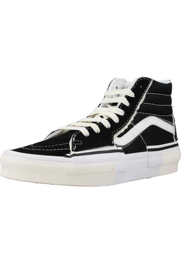 Vans - Buty VANS SK8-HI RECONSTRUCT Czarny. Kolor: czarny. Materiał: zamsz. Model: Vans SK8