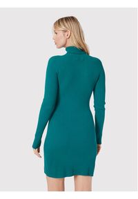 Kontatto Sukienka dzianinowa 3M7616 Zielony Slim Fit. Kolor: zielony. Materiał: syntetyk #3