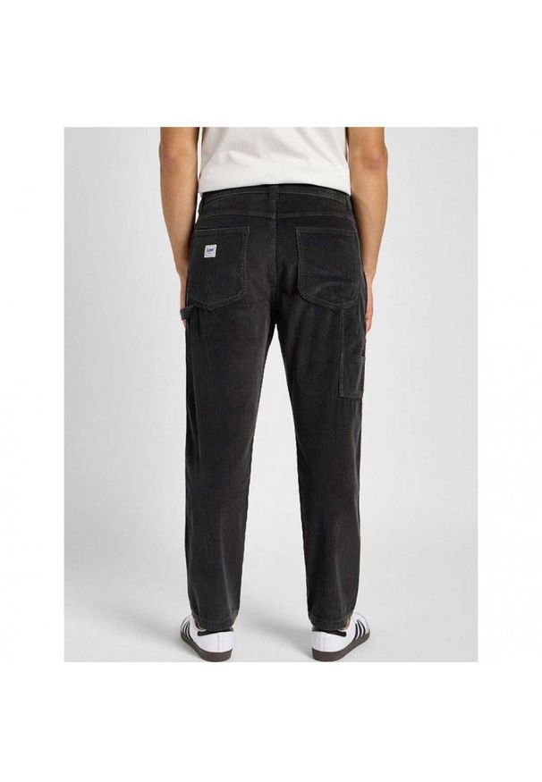Lee - LEE MĘSKIE SPODNIE SZTRUKSOWE LEE CARPENTER DARK MUTED GRAY 112359177. Materiał: sztruks