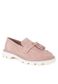 Gino Rossi Loafersy SIMON-115856. Różowy. Kolor: różowy. Materiał: zamsz, skóra #4