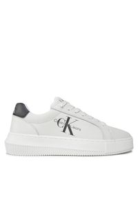 Calvin Klein Jeans Sneakersy Chunky Cupsole Laceup Mon Lth Wn YW0YW00823 Biały. Kolor: biały