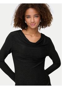 only - ONLY Bluzka Rich 15360265 Czarny Regular Fit. Kolor: czarny. Materiał: syntetyk #3