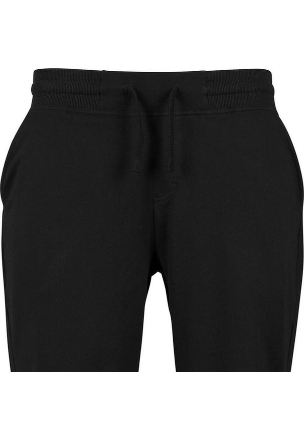 BUILD YOUR BRAND - Męskie Zwykłe Szorty Casual Z Francuskiej Frotte. Kolor: czarny