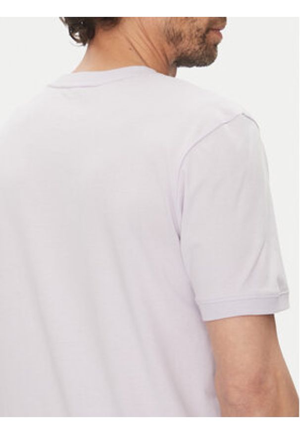 Hugo - HUGO T-Shirt Diragolino212 50447978 Fioletowy Regular Fit. Kolor: fioletowy. Materiał: bawełna
