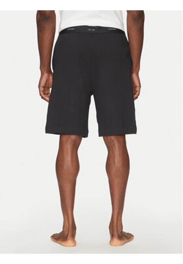 Calvin Klein Underwear Szorty piżamowe 000NM2707E Czarny Regular Fit. Kolor: czarny. Materiał: bawełna
