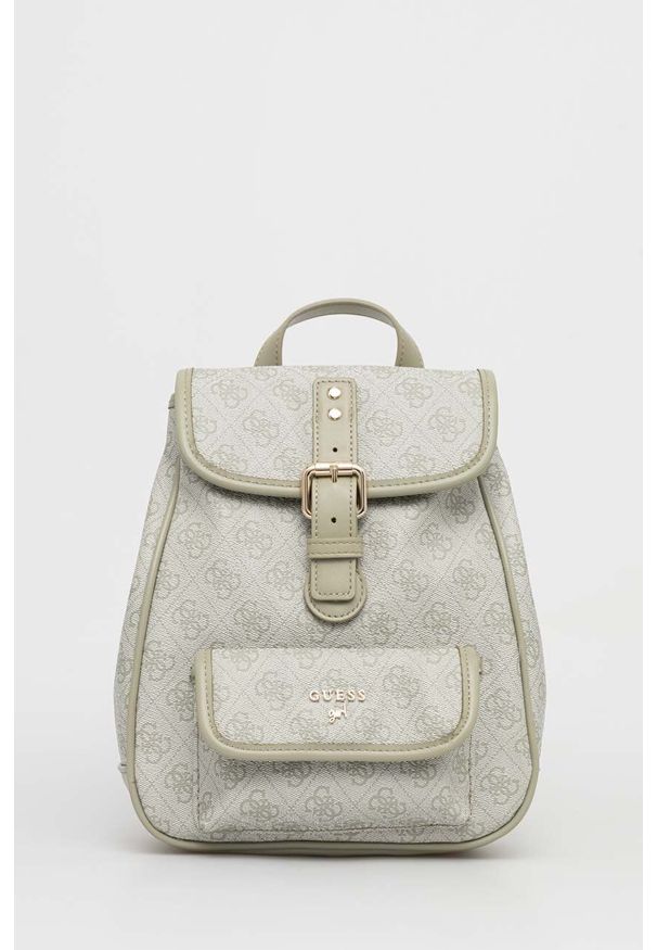 Guess plecak Girl kolor zielony mały wzorzysty. Kolor: zielony