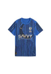 Puma - Damska koszulka KIDSUPER × AL-HILAL SFC PUMA Blue Intense Club Navy. Kolor: niebieski