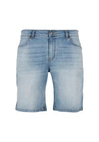 Urban Classics - Męskie Spodenki Jeansowe O Luźnym Kroju. Kolor: niebieski. Materiał: jeans. Sport: turystyka piesza
