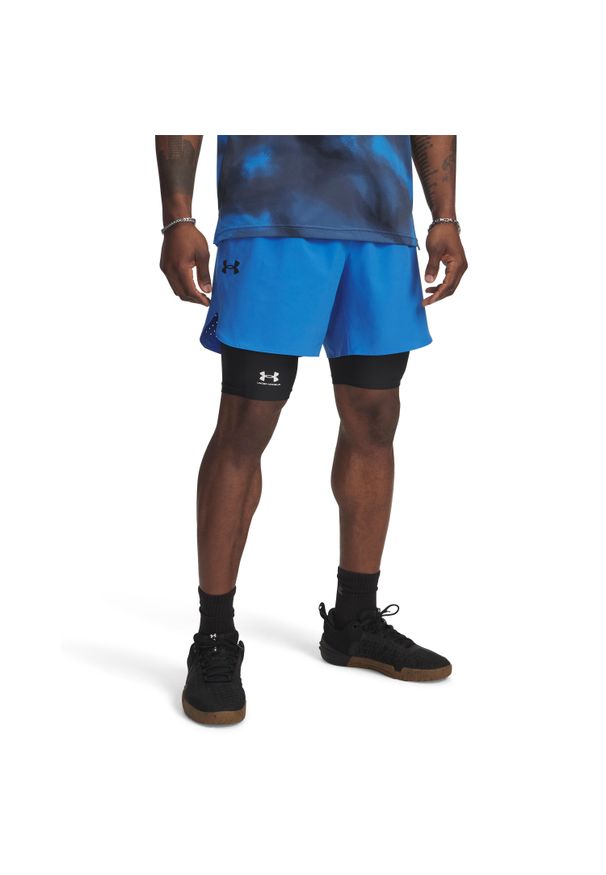 Szorty Under Armour Vanish Elite. Kolor: niebieski. Materiał: materiał. Sport: fitness