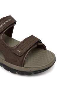 skechers - Skechers Sandały Tresmen - Garo 204105/CHOC Brązowy. Kolor: brązowy. Materiał: skóra #3