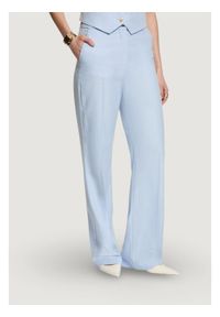 Morgan Spodnie materiałowe 261-PTYA.F Niebieski jasny Regular Fit. Kolor: niebieski. Materiał: syntetyk #1