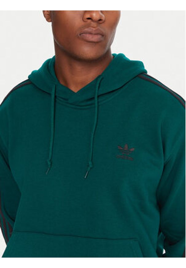 Adidas - adidas Bluza adicolor Classics 3-Stripes JY1378 Zielony Regular Fit. Kolor: zielony. Materiał: bawełna
