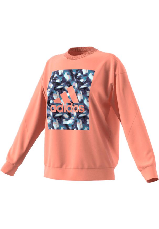 Adidas - Bluza damska adidas Youforyou Sweatshirt. Kolor: pomarańczowy, wielokolorowy, różowy